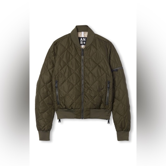 COPY - Alp N Rock metro quilted Bomber jacket sz Small olive green Never Worn - Picture 5 of 12